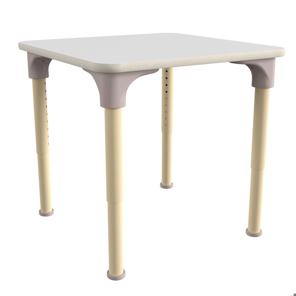 Flash Furniture 24 in W, 24 in L, 23 in H, Beechwood, Birch Plywood, Steel, Beech/White MK-ME088024-GG - main